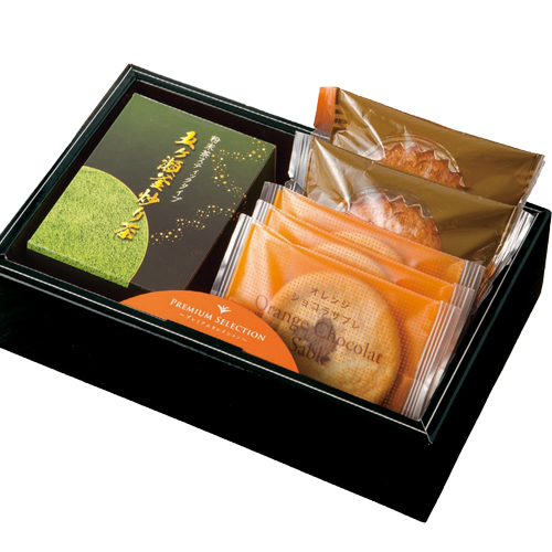 抹茶入煎茶みどり お茶の通販 広島千茶荘 サー42 粉末茶スティックタイプ オレンジショコラサブレ こがしバターケーキ